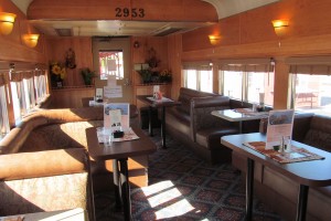 executive train car on Thunder Mountain Line